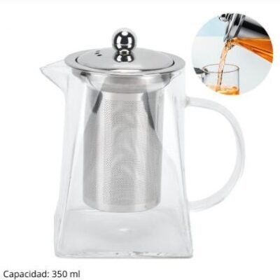 Jarra infusora para te borosilicato 350 ml (unidad)